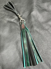 Load image into Gallery viewer, Finger Flogger Mini: Black & Green Leather