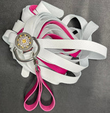 Load image into Gallery viewer, Finger Flogger: White and Pink with Sparkle Conch