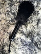 Load image into Gallery viewer, Leather Paddle: Buffalo OTK in Glossy Black