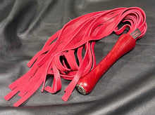 Load image into Gallery viewer, Flogger: Red Leather with Red Handle
