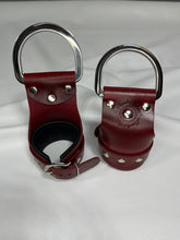 Load image into Gallery viewer, Cuffs: Suspension Cuffs, Red with Black Leather Liner, One Pair