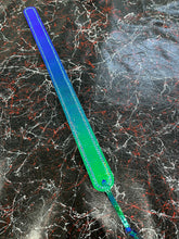 Load image into Gallery viewer, Leather Paddle: iridescent skinny strap