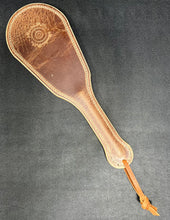 Load image into Gallery viewer, Leather Paddle: Buffalo OTK in Medium Brown
