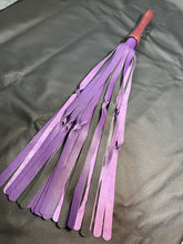 Load image into Gallery viewer, Flogger: Purple & Black Leather with Purpleheart Handle