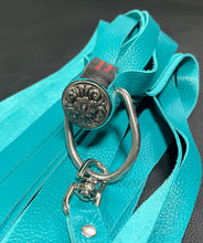 Load image into Gallery viewer, Finger Flogger: Turquoise Leather