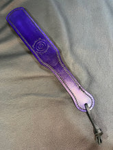 Load image into Gallery viewer, Leather Paddle: Purple Infinity Mini