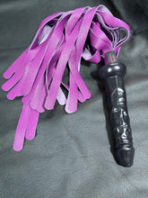 Load image into Gallery viewer, Flogger: Pink Leather, Erotic Handle