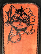 Load image into Gallery viewer, Leather Paddle: Power Kitty
