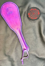 Load image into Gallery viewer, Leather Paddle: Purple Unicorn