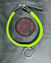 Load image into Gallery viewer, Collar: Black Buffalo with Green Stitching & Liner