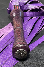 Load image into Gallery viewer, Flogger: Purple Leather, Purple Hardwood