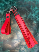 Load image into Gallery viewer, Finger Flogger Mini: Red Leather with Decorative Concho
