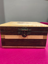 Load image into Gallery viewer, Ceremony Box: Bird’s Eye Maple &amp; Wenge, Yin Yang Wolves
