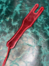Load image into Gallery viewer, Leather Paddle: Red Buffalo Mini Tawse Paddle