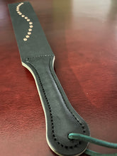 Load image into Gallery viewer, Strap: Black Latigo Slapper with Rivets