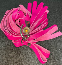 Load image into Gallery viewer, Finger Flogger: Pink Leather with Daisy Concho
