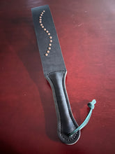 Load image into Gallery viewer, Strap: Black Latigo Slapper with Rivets