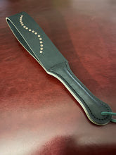 Load image into Gallery viewer, Strap: Black Latigo Slapper with Rivets