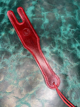 Load image into Gallery viewer, Leather Paddle: Red Buffalo Mini Tawse Paddle