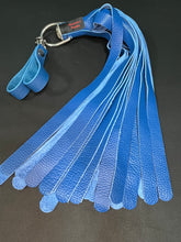 Load image into Gallery viewer, Finger Flogger: Blue Leather with Sparkle Conch