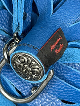 Load image into Gallery viewer, Finger Flogger: Blue Leather with Twisted Falls