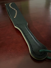 Load image into Gallery viewer, Strap: Black Latigo Slapper with Rivets