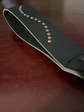 Load image into Gallery viewer, Strap: Black Latigo Slapper with Rivets