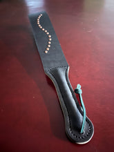 Load image into Gallery viewer, Strap: Black Latigo Slapper with Rivets
