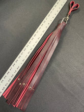 Load image into Gallery viewer, Finger Flogger: Full Size with Spinner, Reddish Purple Leather with Rivets
