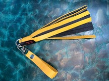 Load image into Gallery viewer, Finger Flogger Mini: Black & Yellow Leather