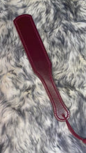 Load and play video in Gallery viewer, Leather Paddle: Red Buffalo Mini