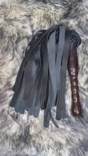 Load and play video in Gallery viewer, Flogger: Black Leather Mop, Wenge Handle