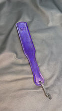 Load and play video in Gallery viewer, Leather Paddle: Purple Infinity Mini