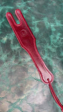 Load and play video in Gallery viewer, Leather Paddle: Red Buffalo Mini Tawse Paddle