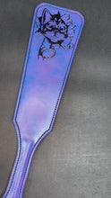 Load and play video in Gallery viewer, Leather Paddle: Purple Power Kitty