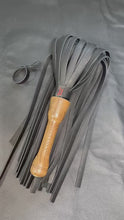 Load and play video in Gallery viewer, Flogger: Black Leather with Walnut Handle