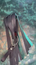 Load and play video in Gallery viewer, Finger Flogger: Black and Turquoise Leather