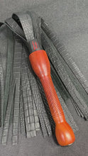 Load and play video in Gallery viewer, Flogger: Black Leather with Padauk Handle
