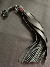 Load image into Gallery viewer, Finger Flogger: Black Leather with Decorative Concho