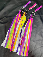 Load image into Gallery viewer, Finger Flogger, Rainbow Leather with Pride Heart
