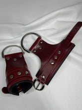 Load image into Gallery viewer, Cuffs: Suspension Cuffs, Red with Black Leather Liner, One Pair
