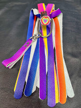 Load image into Gallery viewer, Finger Flogger, Rainbow Leather with Pride Heart
