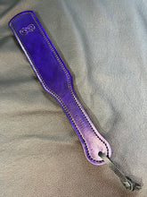 Load image into Gallery viewer, Leather Paddle: Purple Infinity Mini
