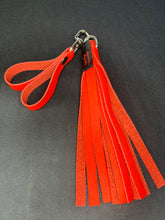 Load image into Gallery viewer, Finger Flogger Mini: Orange-Red Leather
