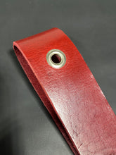 Load image into Gallery viewer, Strap: Red Buffalo Leather Slapper with Grommet
