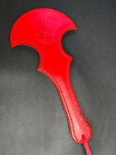 Load image into Gallery viewer, Leather Paddle: Battle Axe in Red
