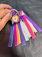 Load image into Gallery viewer, Finger Flogger Mini: Rainbow Leather with Pride Heart Impact Sensation
