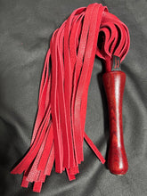 Load image into Gallery viewer, Flogger: Red Leather with Red Handle
