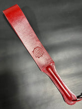 Load image into Gallery viewer, Strap: Red Buffalo Leather Slapper with Grommet
