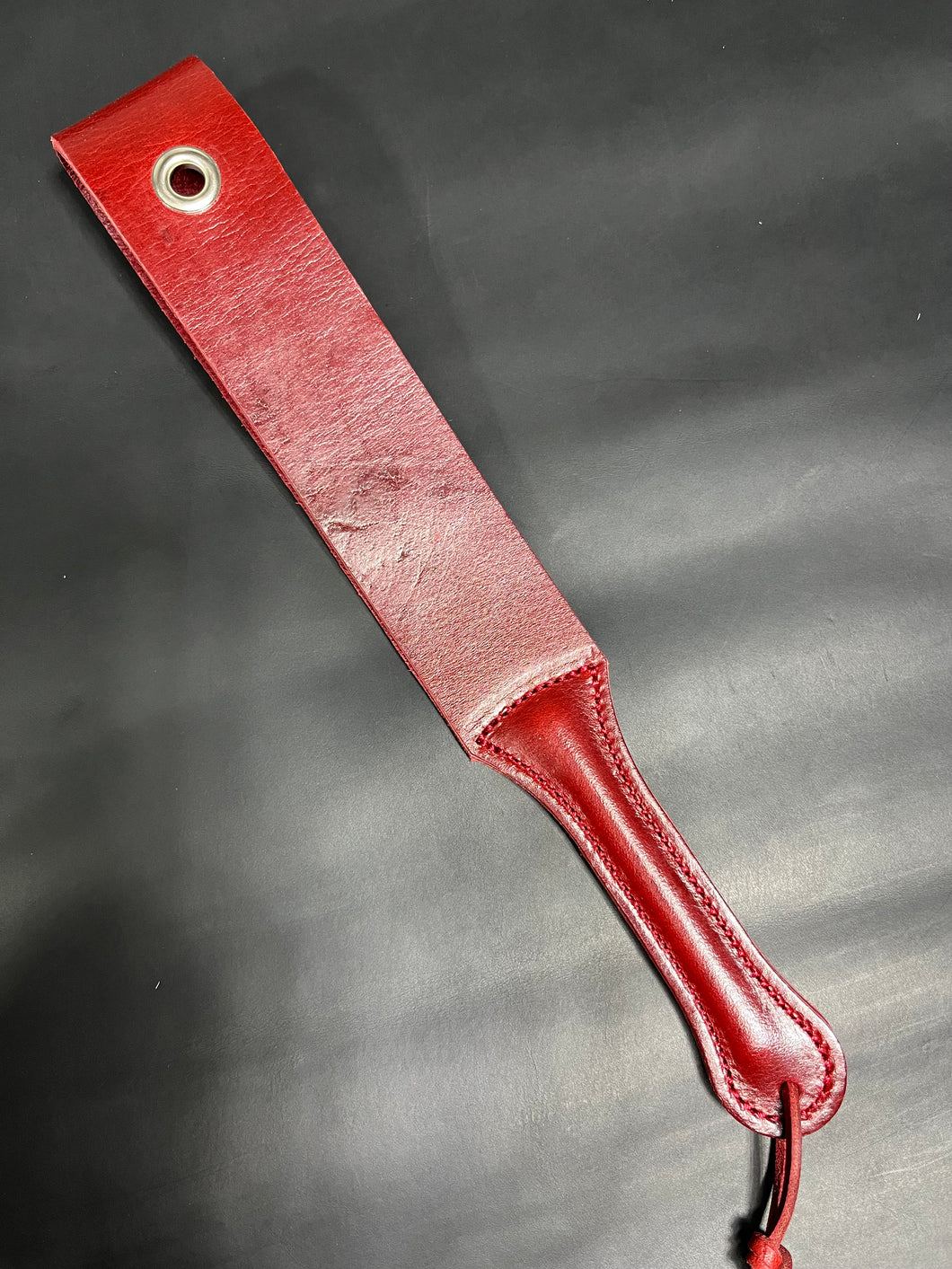 Strap: Red Buffalo Leather Slapper with Grommet